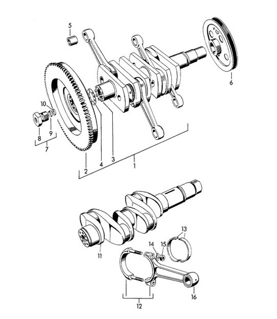 Diagram 102-000 Porsche Macan (95B) MK1 (2014-2018) Motor