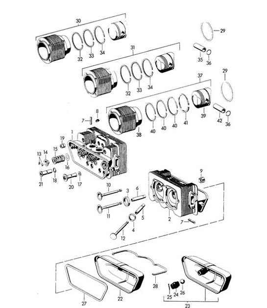 Diagram 103-005 Porsche 911 & 912 (1965-1989) Engine