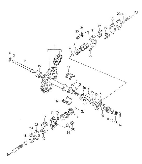 Diagram 103-027 Porsche Boxster 986/987/981 (1997-2016) Engine