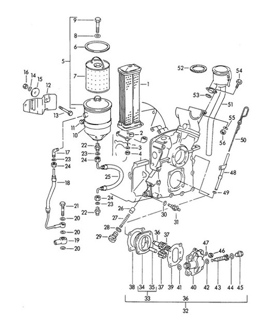 Diagram 104-000 Porsche Cayman 987C / 981C (2005-2016) Motor