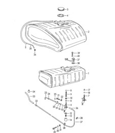 Fuel tank 356, 356A 1950-1959