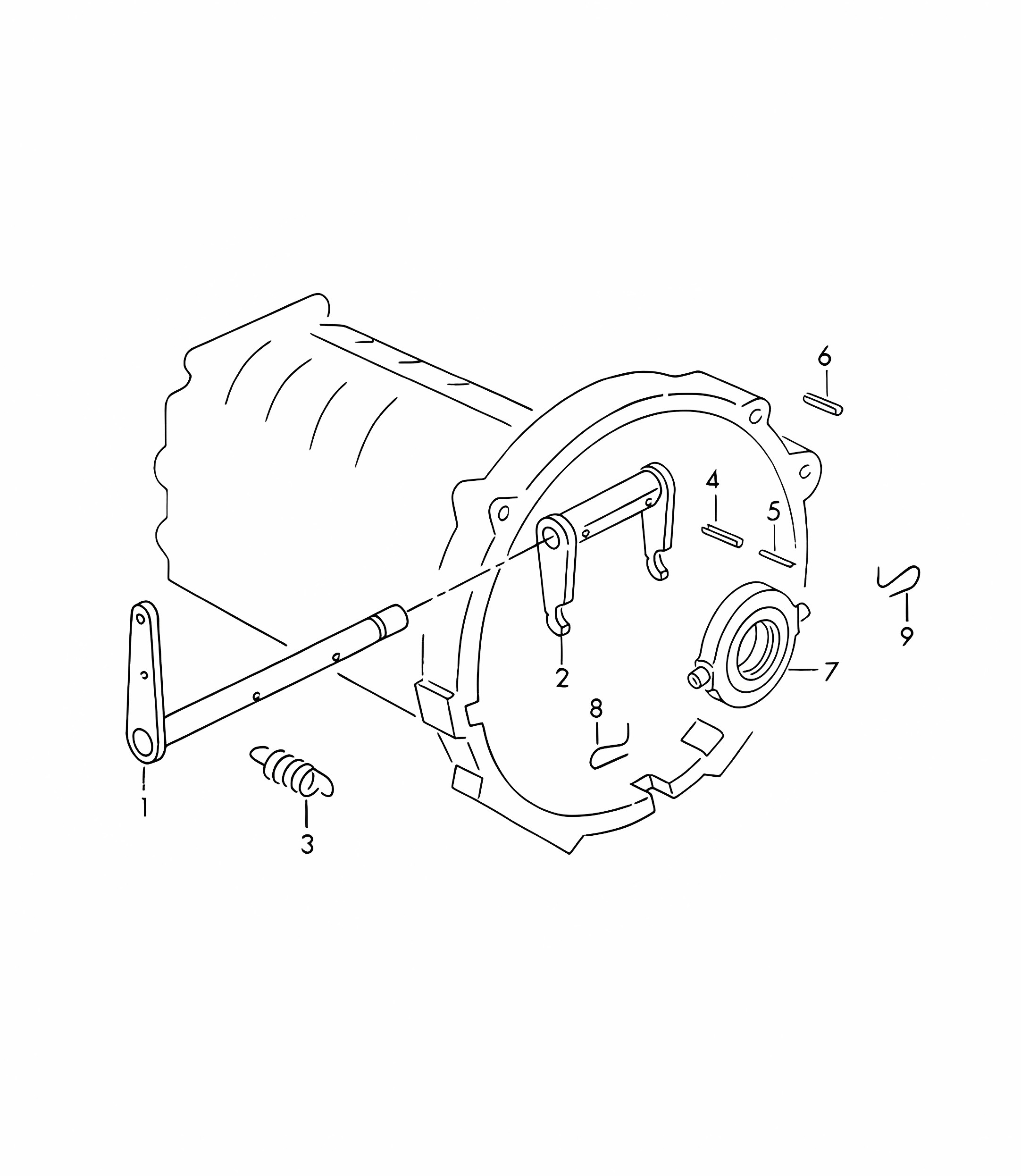 Clutch release - G 25 001 >> (Model: CARRERA, 1600 GS/GT, 692/2/3)  356, 356A 1950-1959