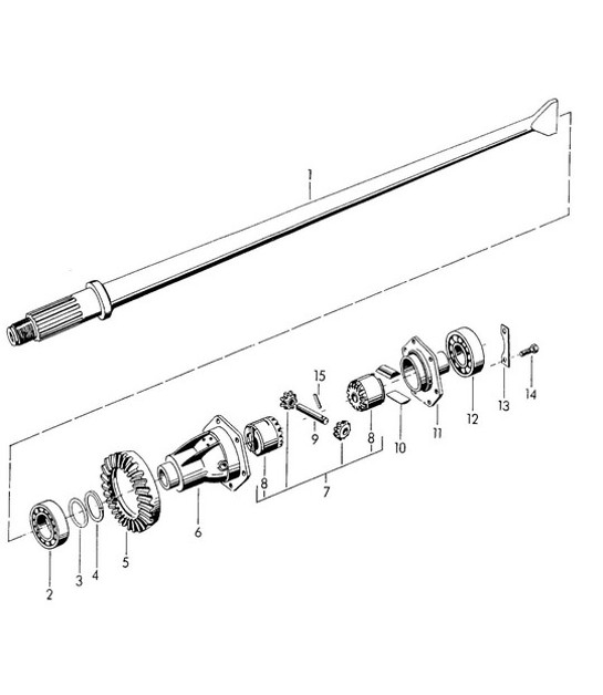 Diagram 305-000 Porsche Boxster 986/987/981 (1997-2016) Übertragung