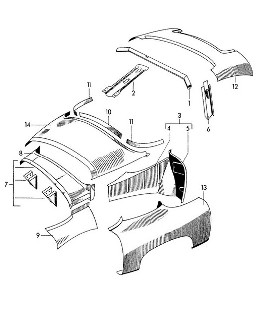 Diagram 802-010 Porsche Cayman 2.7L 981 2013-16 Body