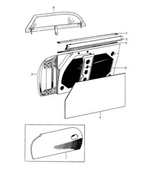 Porta con accessori (Modello: SPEEDSTER) 356 / 356A 1950-1959