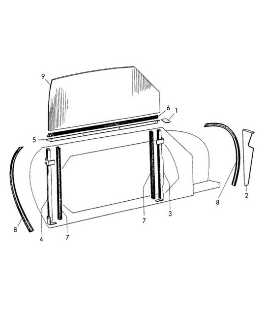 Diagram 805-015 Porsche 993 (911) C2 1994-97 Karosserie