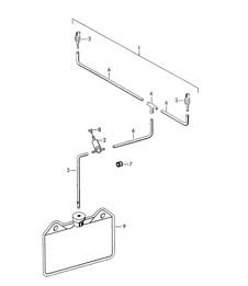Windscreen washer system (Model: 356:COUPE, CABRIO) 356 1950-1955