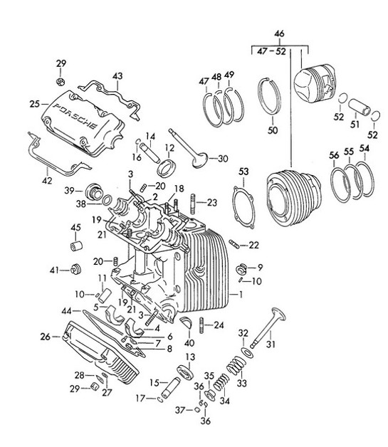 Diagram 103-003 Porsche 944 2.7L 8V 1988-89 