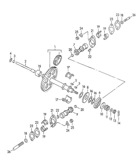 Diagram 103-015 Porsche Cayman 2.7L 981 2013-16 Engine