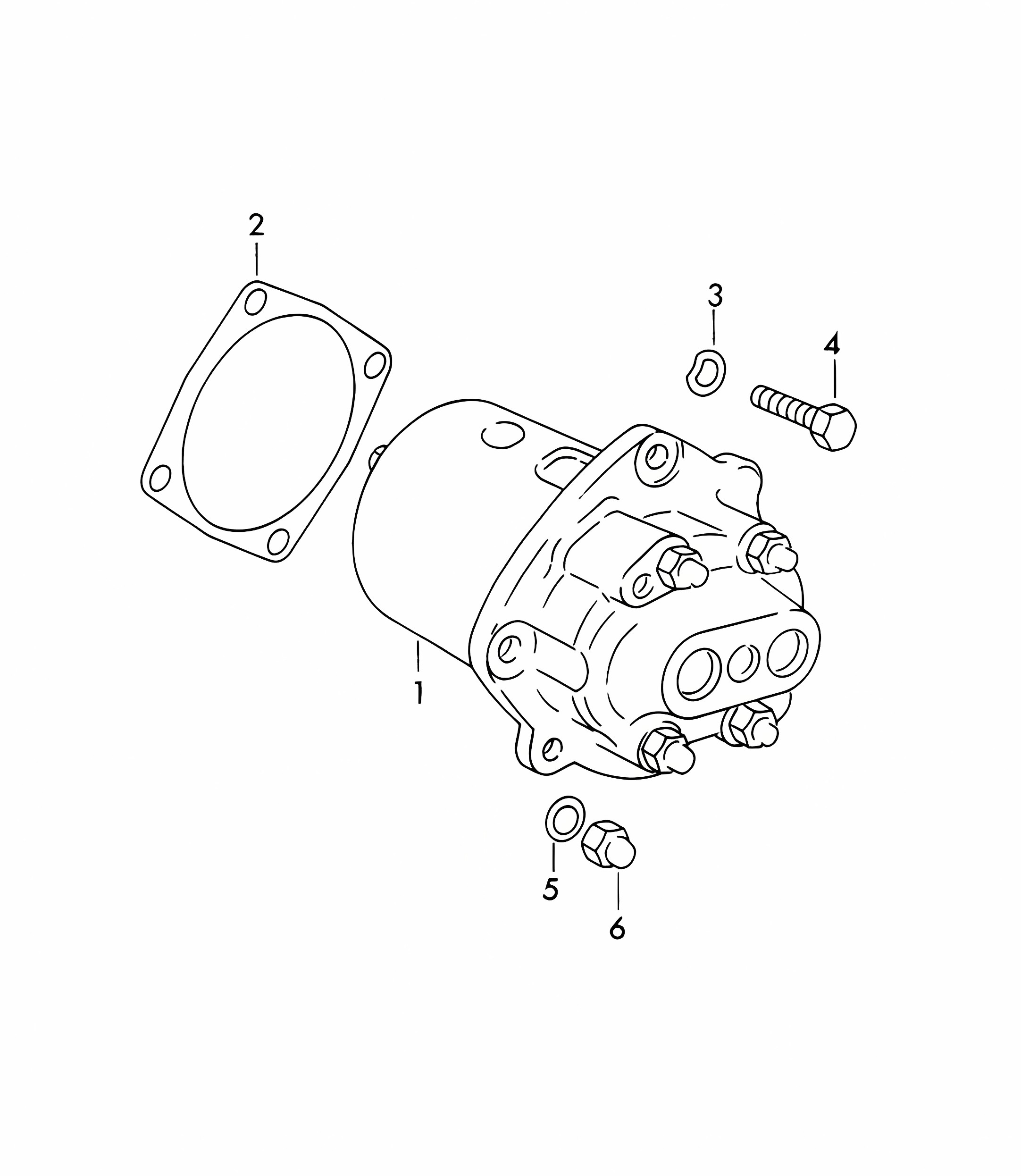 Oil pump (Model: CARRERA, 587/1/2) 356B / 356C 1960-1965