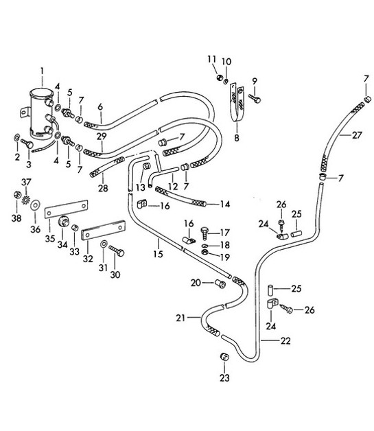 Diagram 107-007 Porsche Macan (95B) MK1 (2014-2018) Motor