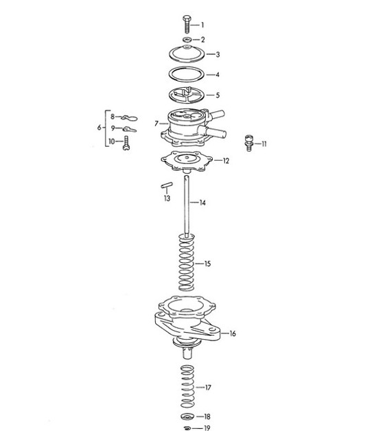 Diagram 107-025 Porsche 991.2 Cabriolet 2 3.0L (370 Bhp) 2016-19 Engine