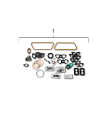 Gasket set / Engine / Crankcase  / Piston rings  356B / 356C 1960-1965