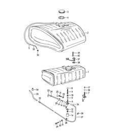Fuel tank  356 B-T5  1960-1965