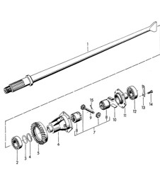 Differenzial (Modell: 741/0-741/8, 741/0A/2A, 741/8A/9A, 741/20A/80A) 356B / 356C 1960-1965