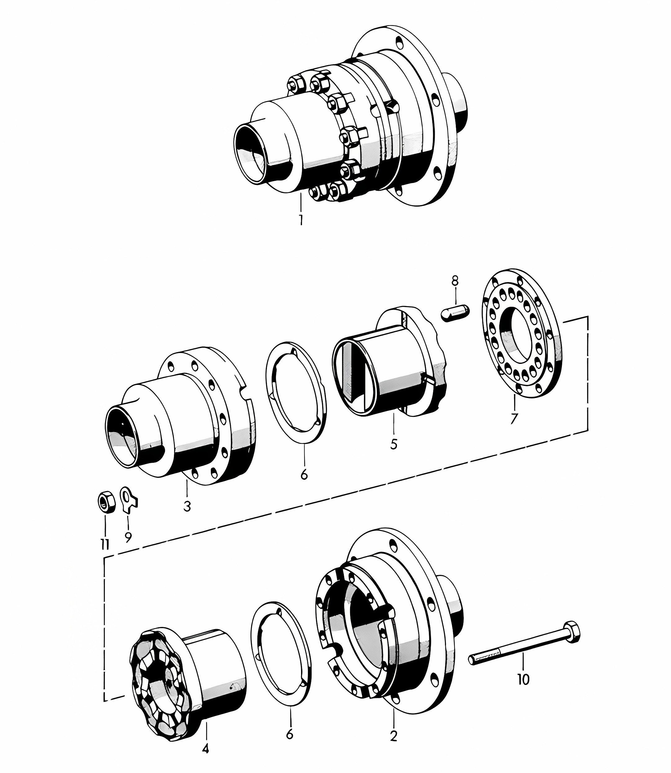 Limited-slip differential (Model: 741/9A) 356B / 356C 1960-1965
