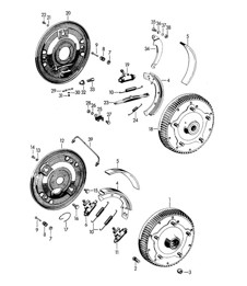 Brake (Model: 356 B, CARRERA, 1600 GT) 356B 1960-1965