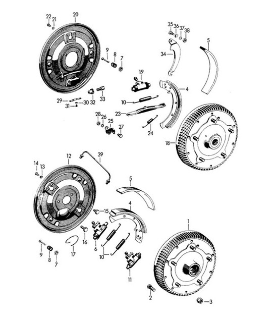 Diagram 602-000 Porsche Macan (95B) MK1 (2014-2018) Ruedas, Frenos