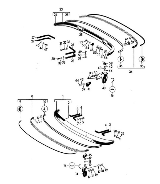 Diagram 802-010 Porsche Cayenne 9PA (955) 2003-2006 Karosserie