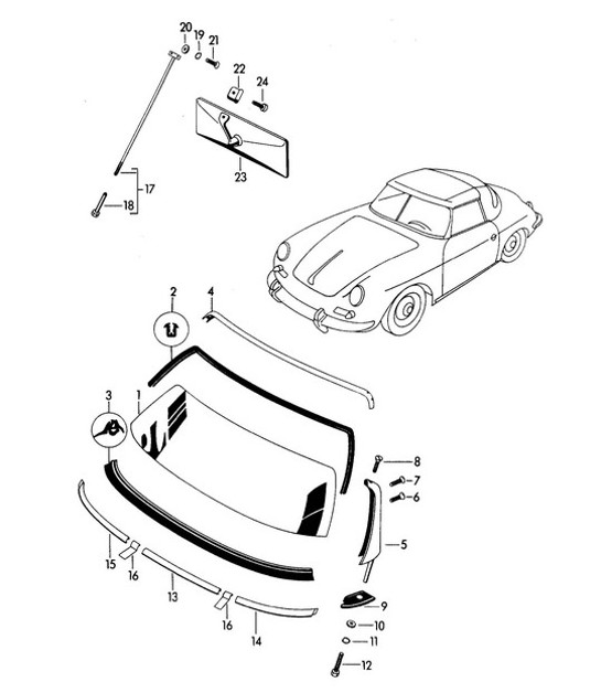 Diagram 805-005 Porsche Boxster 718 2.0L Manual (300 Bhp) 2017>> Body