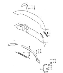 Dashboard / Accessories (Model: ROADSTER) 356B / 356C 1960-65