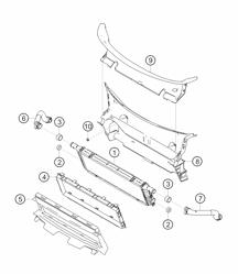 Water cooler middle 718 Cayman GT4 RS Clubsport 2020-2024