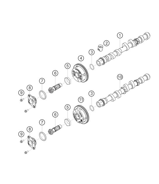 Diagram 1.1-08 Porsche Macan (95B) MK1 (2014-2018) Motor
