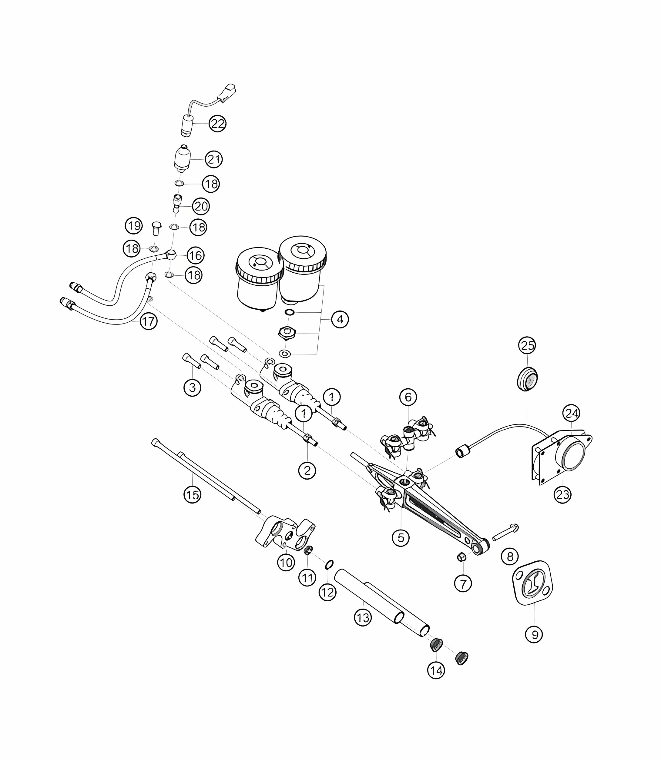 Master brake cylinder 718 Cayman GT4 RS Clubsport 2020-2024