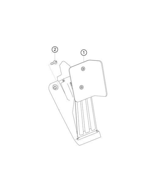 Diagram 7.7-03 Porsche Macan (95B) MK1 (2014-2018) Hand Lever System, Pedal Cluster 