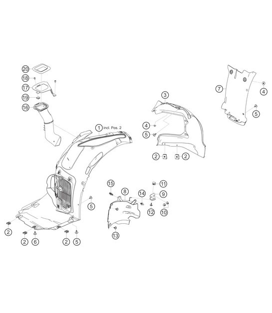 Diagram 8.8-11 Porsche 911 1978-1983 3.0L / SC Body