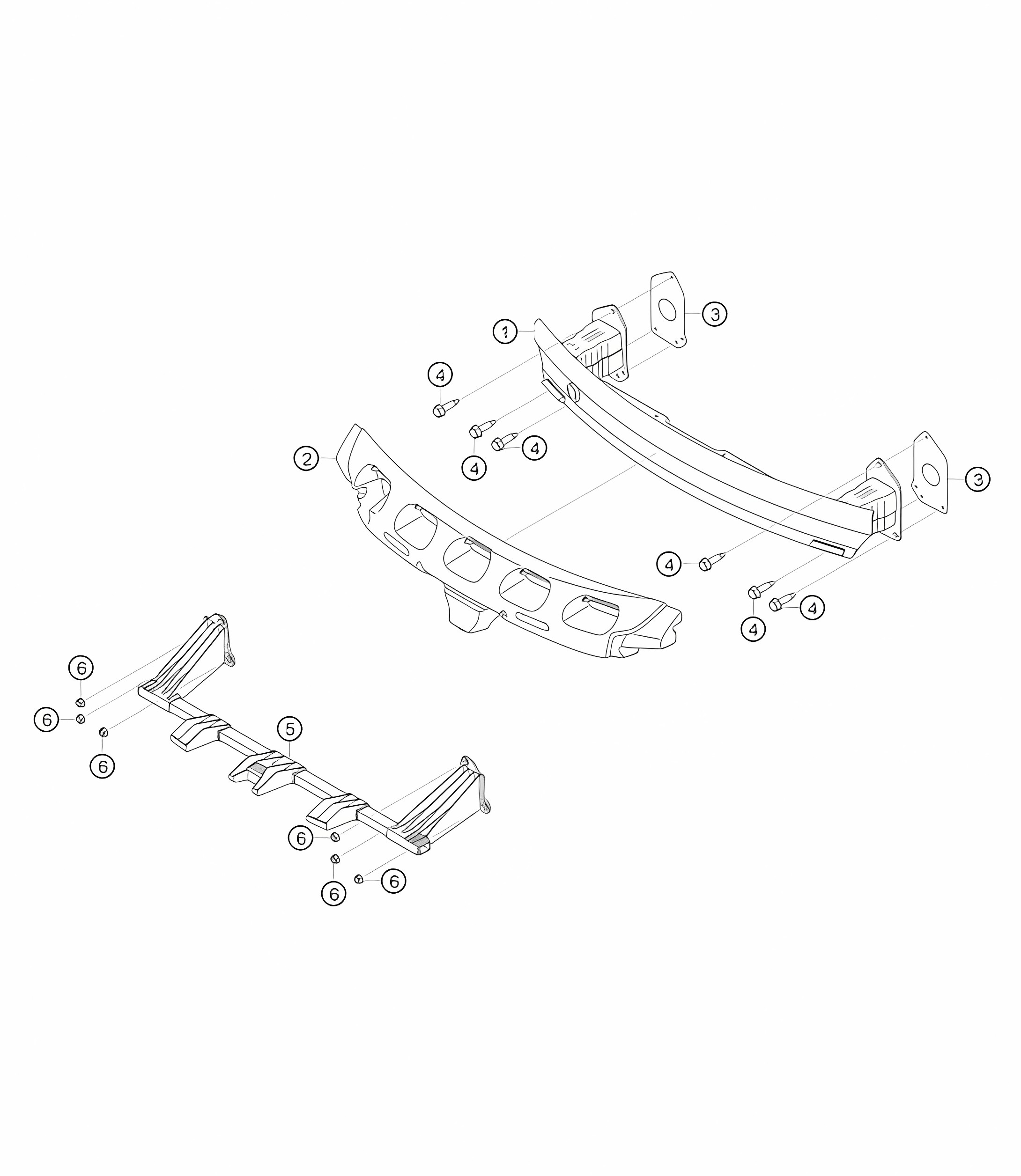 Bumber beam front 718 Cayman GT4 RS Clubsport 2020-2024