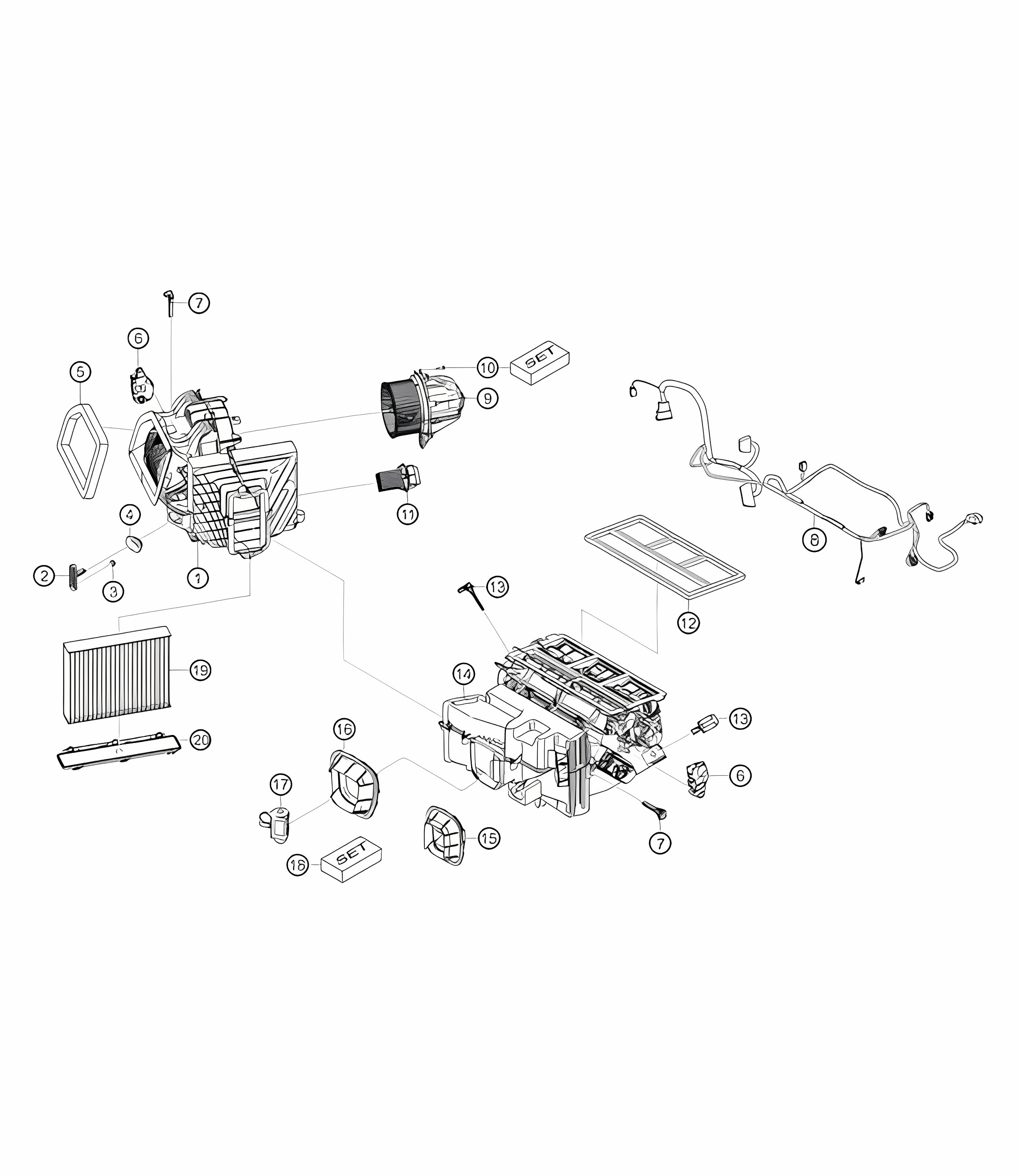 Air cinditioner and individual parts 718 Cayman GT4 RS Clubsport 2020-2024