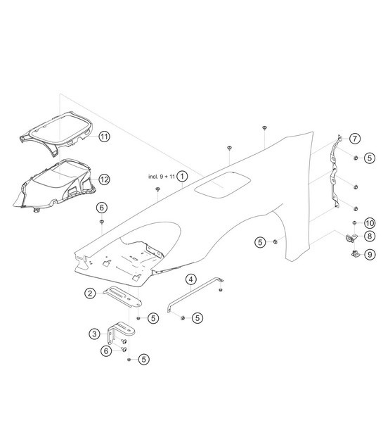 Diagram 8.8-07 Porsche 911 1978-1983 3.0L / SC Body