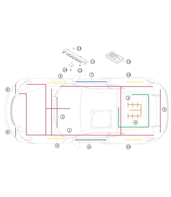 Diagram 9.9-17 Porsche Macan (95B) MK1 (2014-2018) Electrical equipment