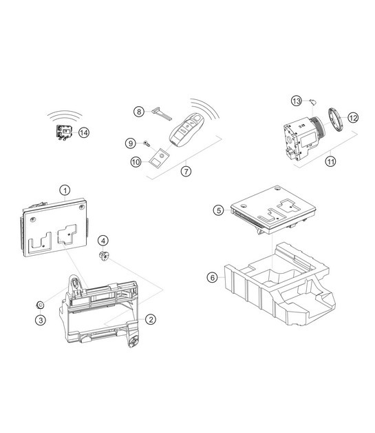 Diagram 9.9-03 Porsche Macan (95B) MK1 (2014-2018) Electrical equipment
