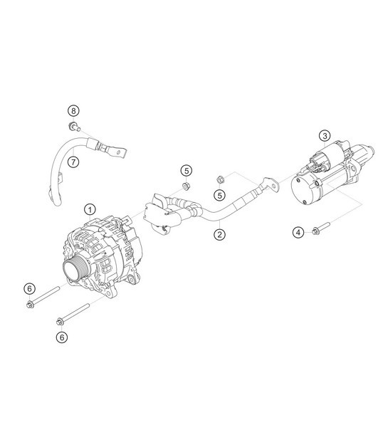 Diagram 9.9-07 Porsche 991 (911) MK1 2012-2016 Electrical equipment