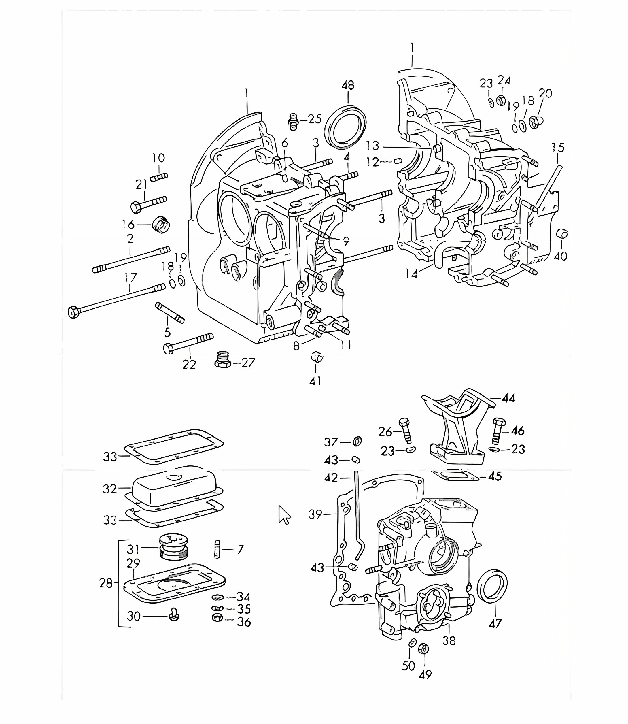 crankcase 912 1965-69