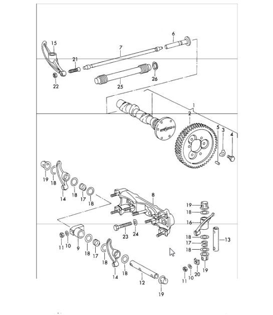 Diagram 103-30 Porsche 991 (911) MK1 2012-2016 Engine