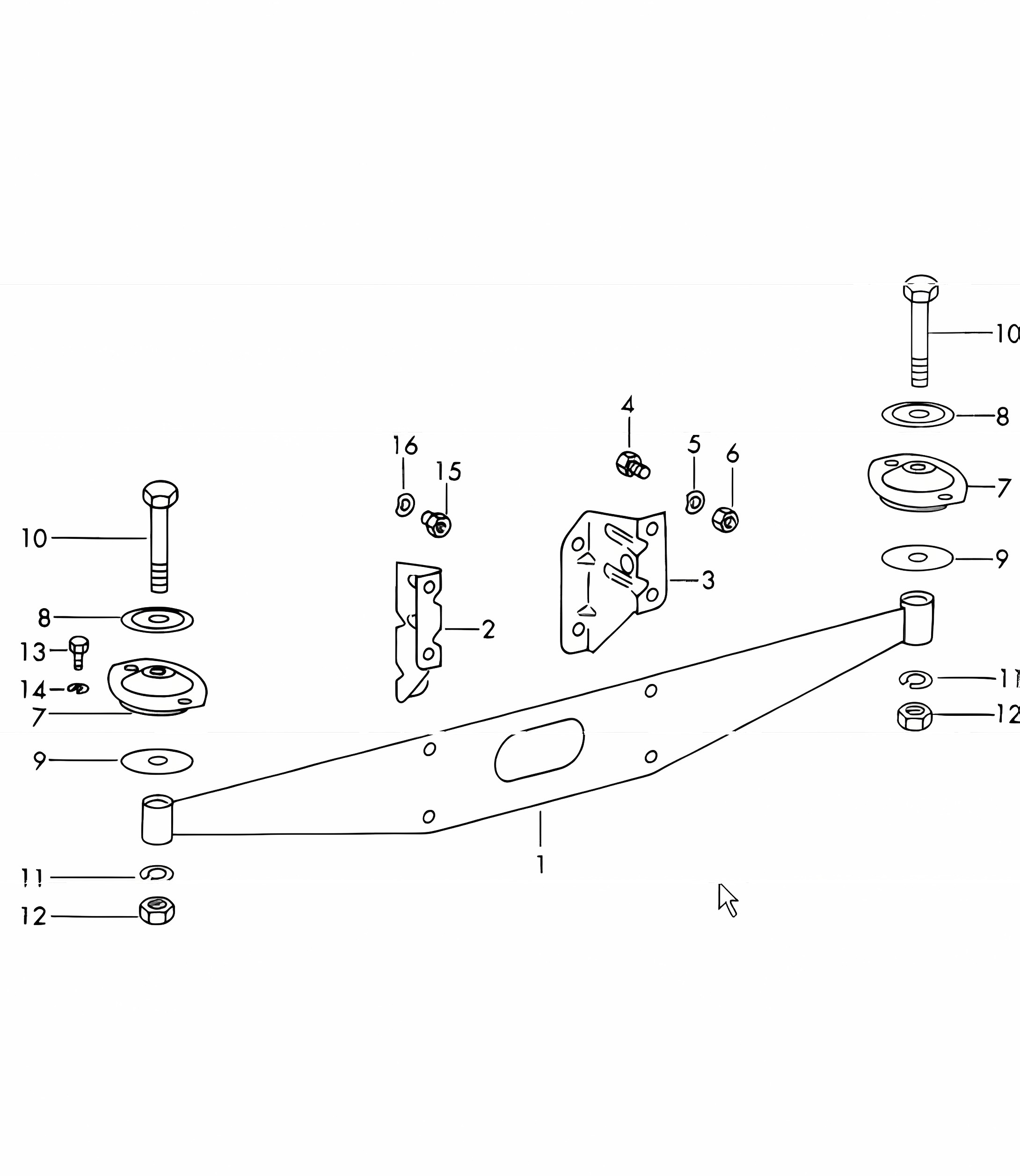 engine suspension rear not for (S) + (D) F >> 074 6699, for (S) + (D) F >> 083 2813. For 912 UPTO 1961