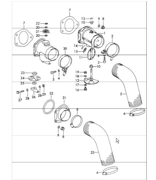 heating air supply 911 1965-69