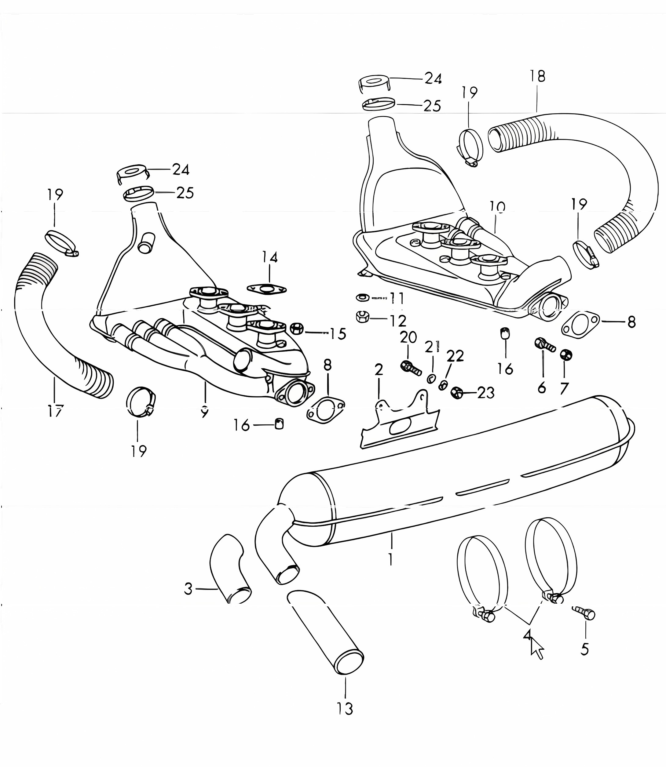 exhaust system 911 1965-69