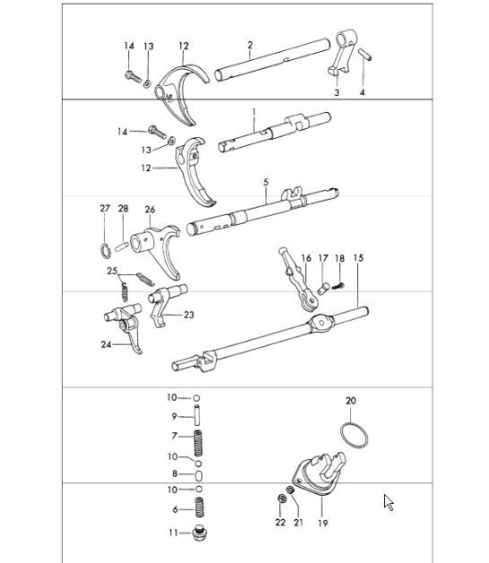 Diagram 309-00 Porsche 911 & 912 (1965-1989) Transmission