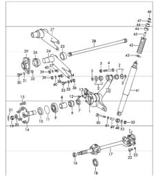 rear axle 911 UPTO 1968