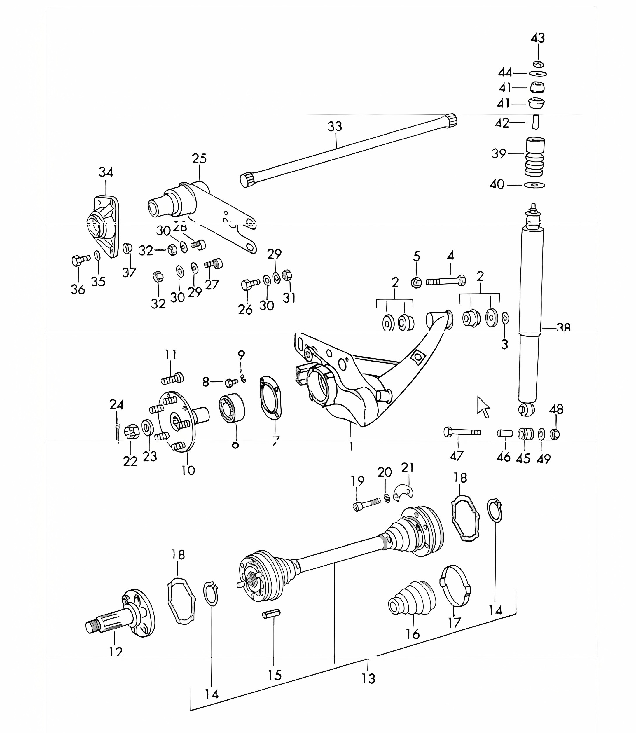 rear axle 911 1969