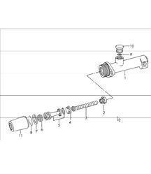 brake master cylinder single parts 911 UPTO 1967