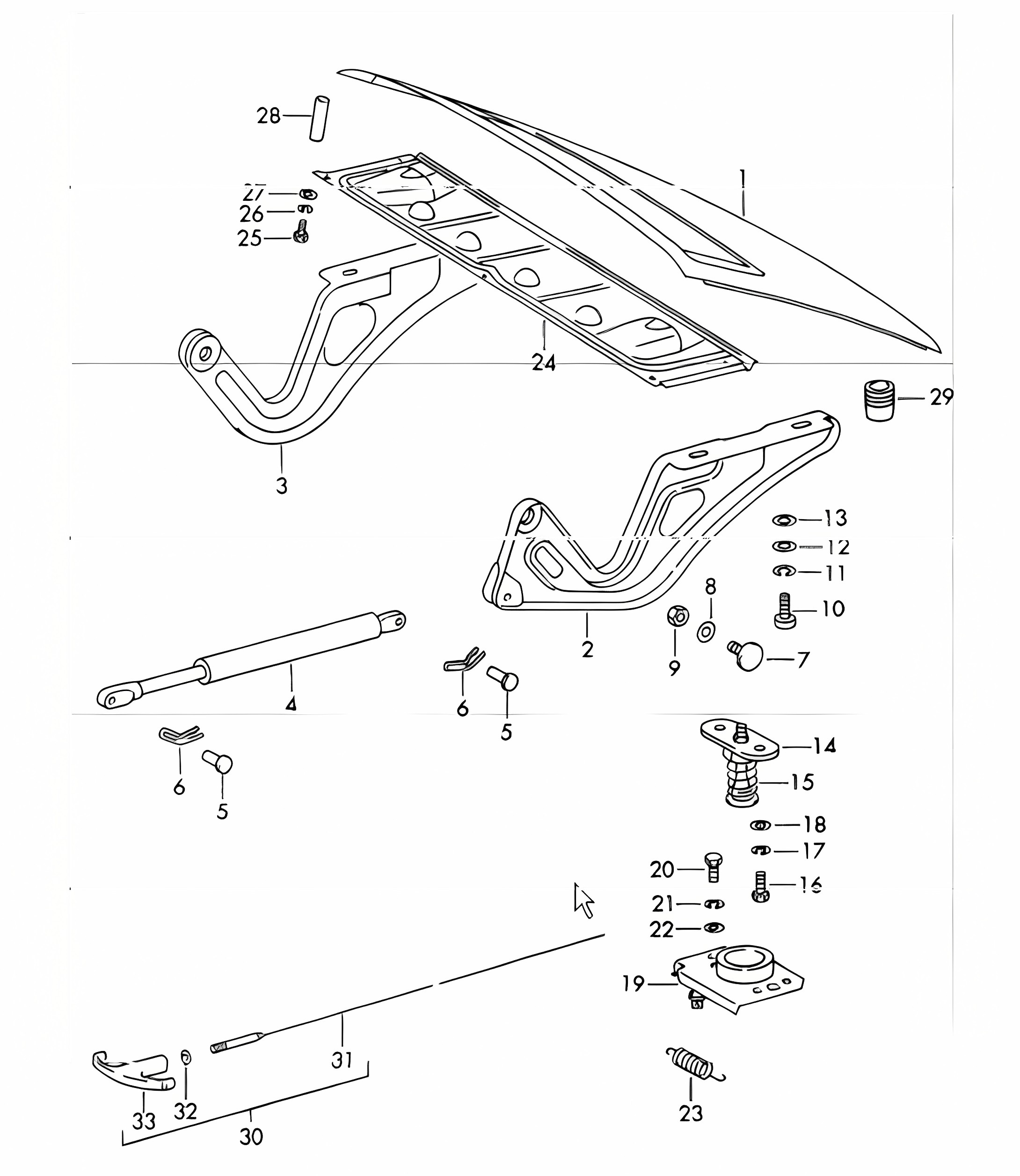 lid Rear 911 1965-69