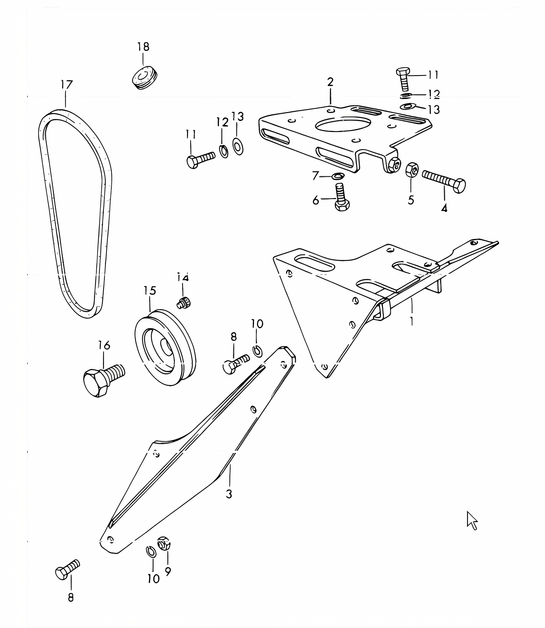 mount, driving mechanism, air conditioner 911 /L/S/TU upto 1968