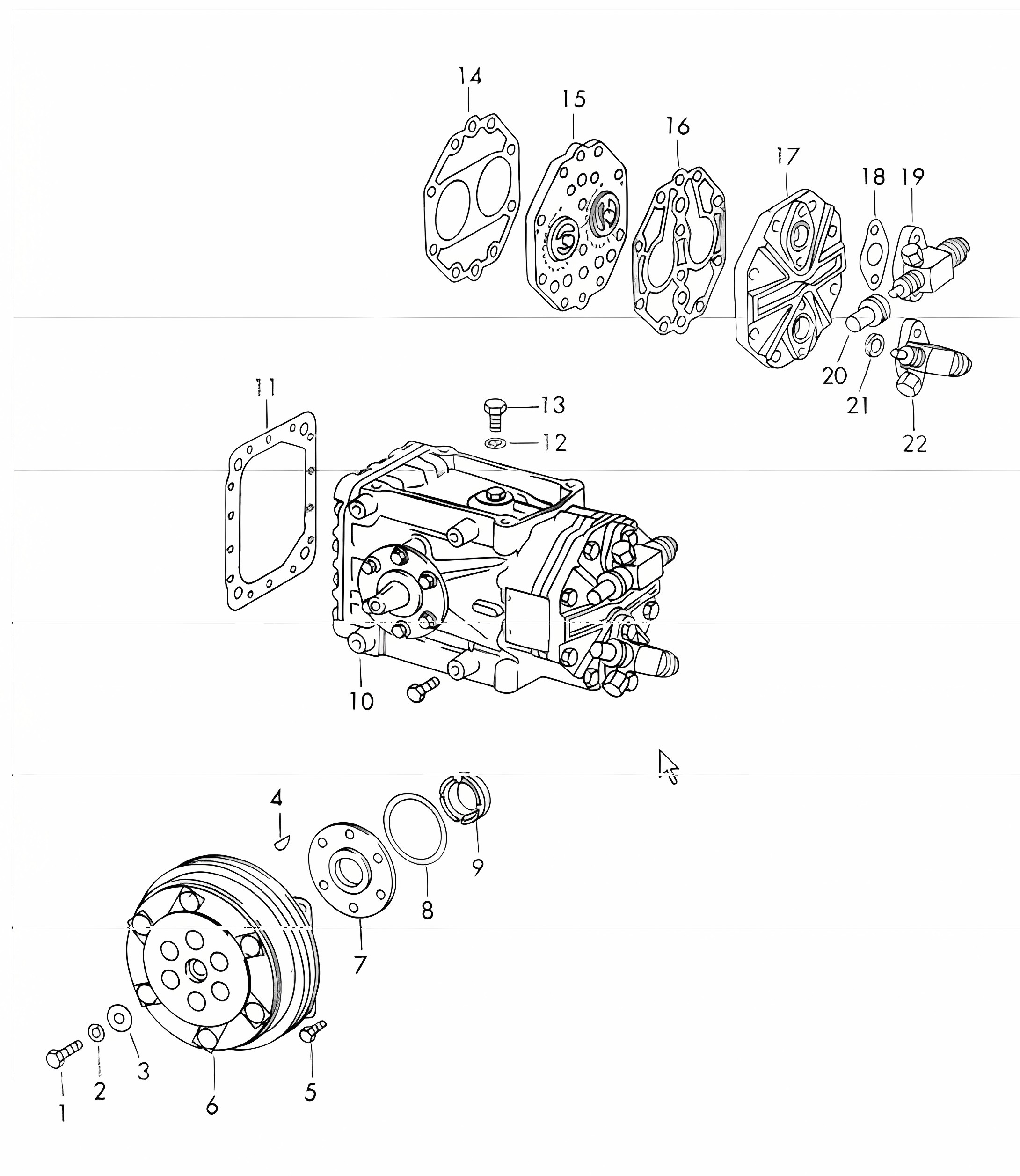compressor clutch for air conditioner 911 E/S/T 1969 ONWARDS