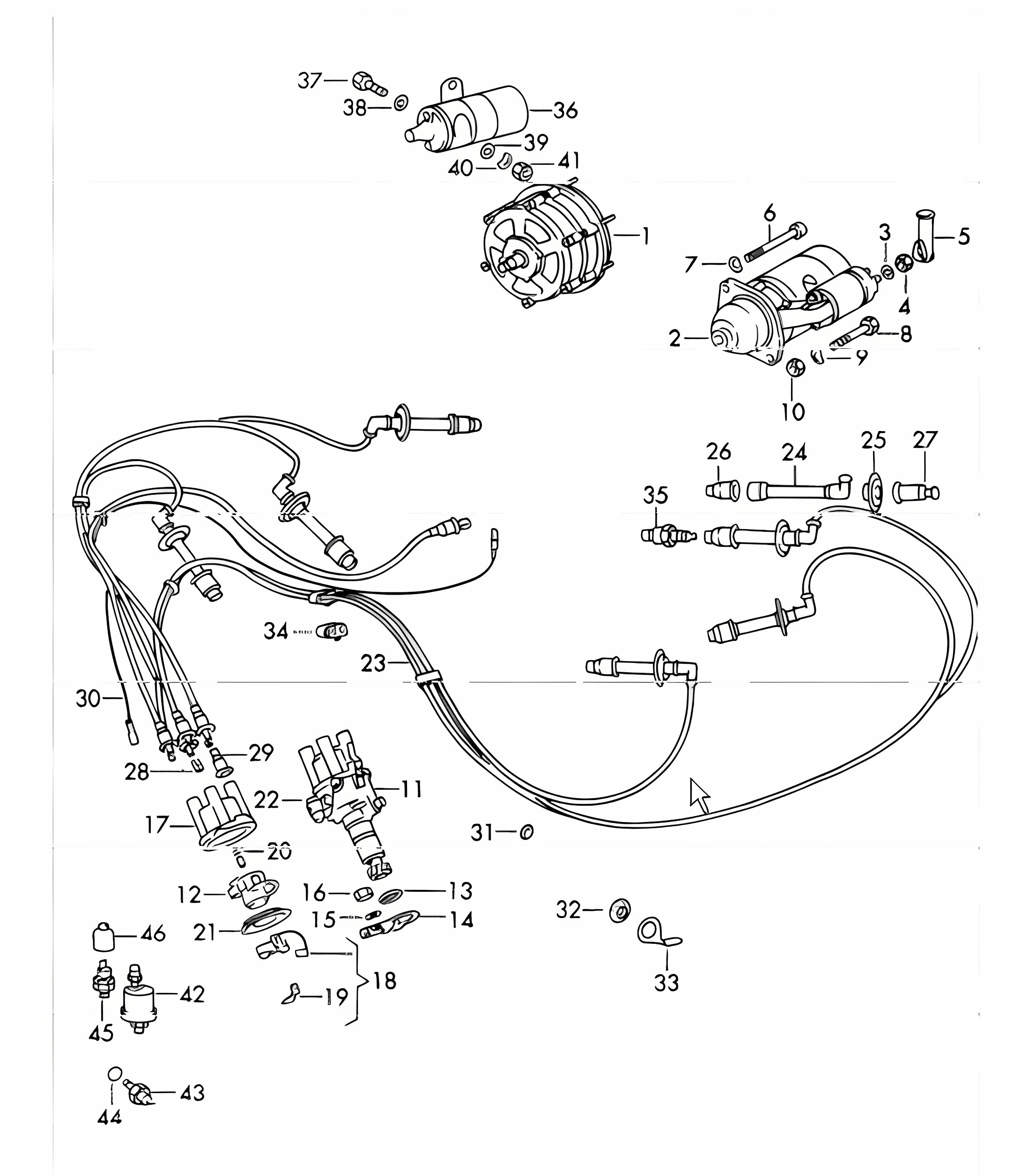 engine electrics 911 1965-69