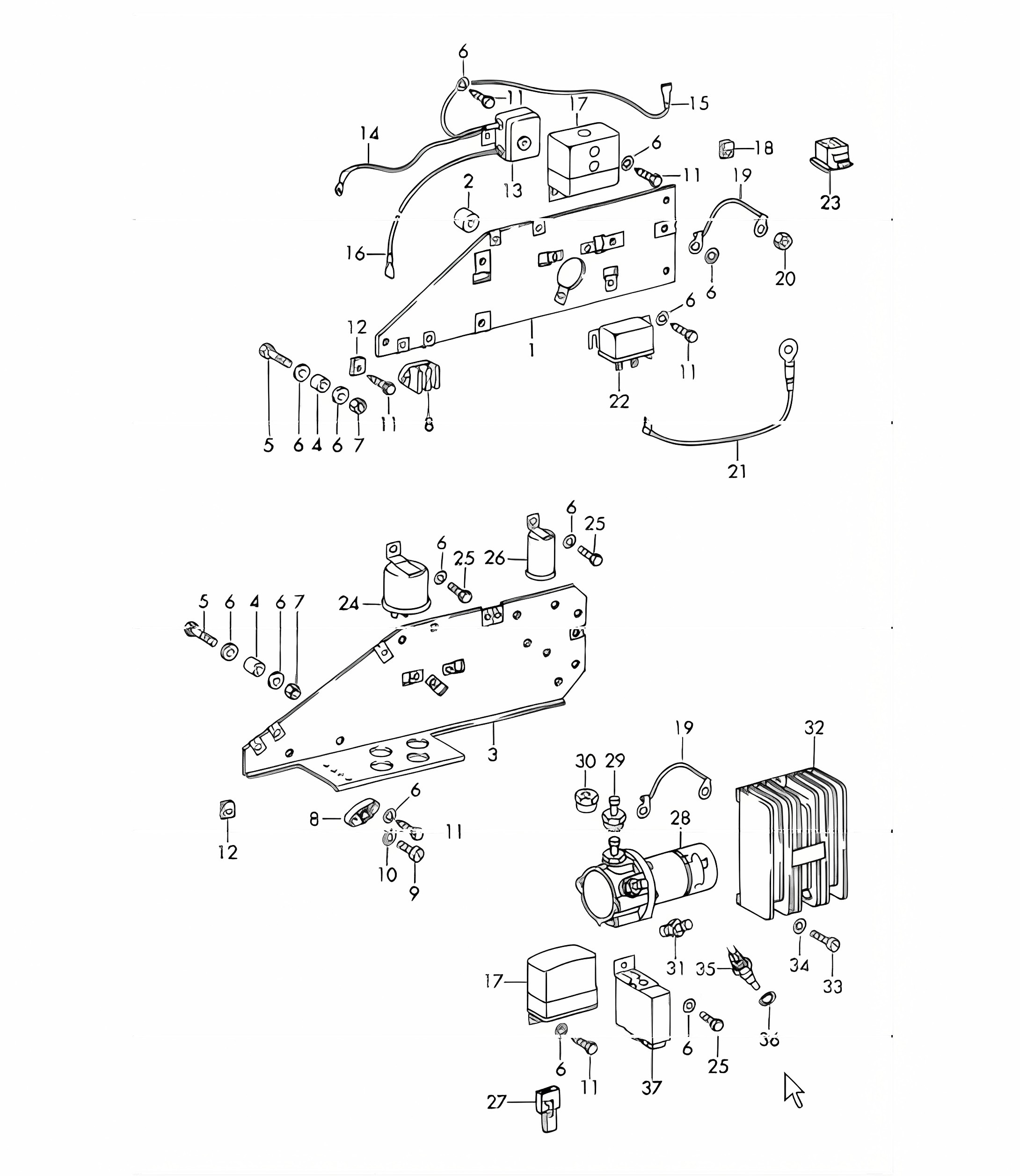 mounting plate 911 1965-69